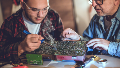 Using butane soldering iron