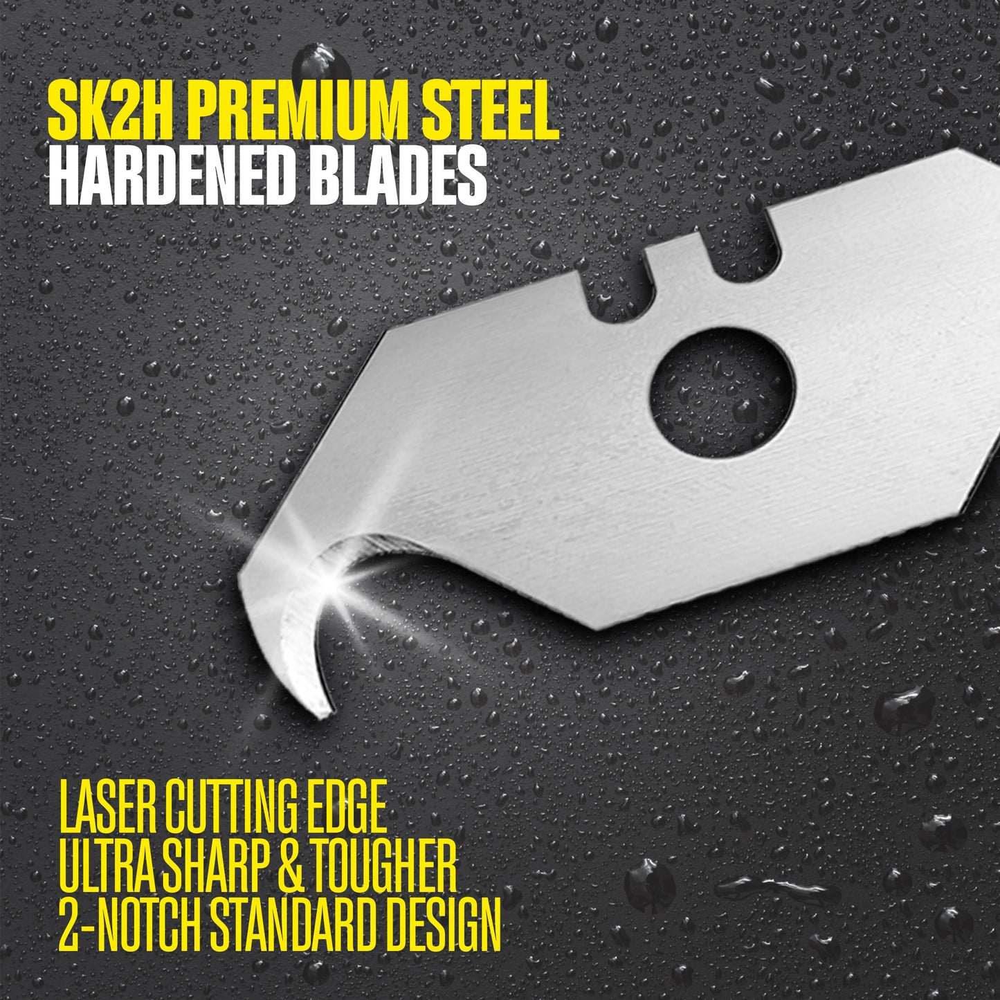 Berkling Hook Blade SK2H Utility Knife Blades, 50-Pack with Dispenser