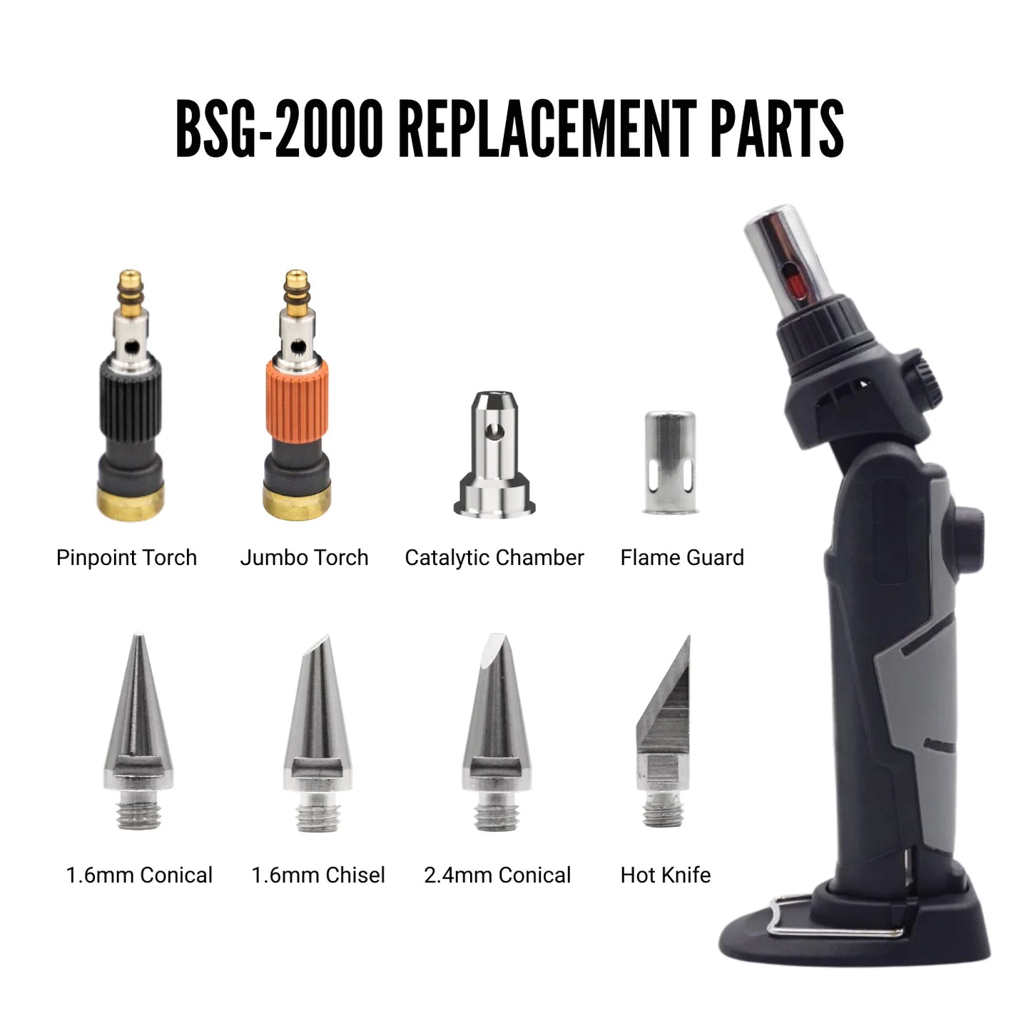 Piezas de Repuesto para Kit de Soplete de Soldadura BSG-2000