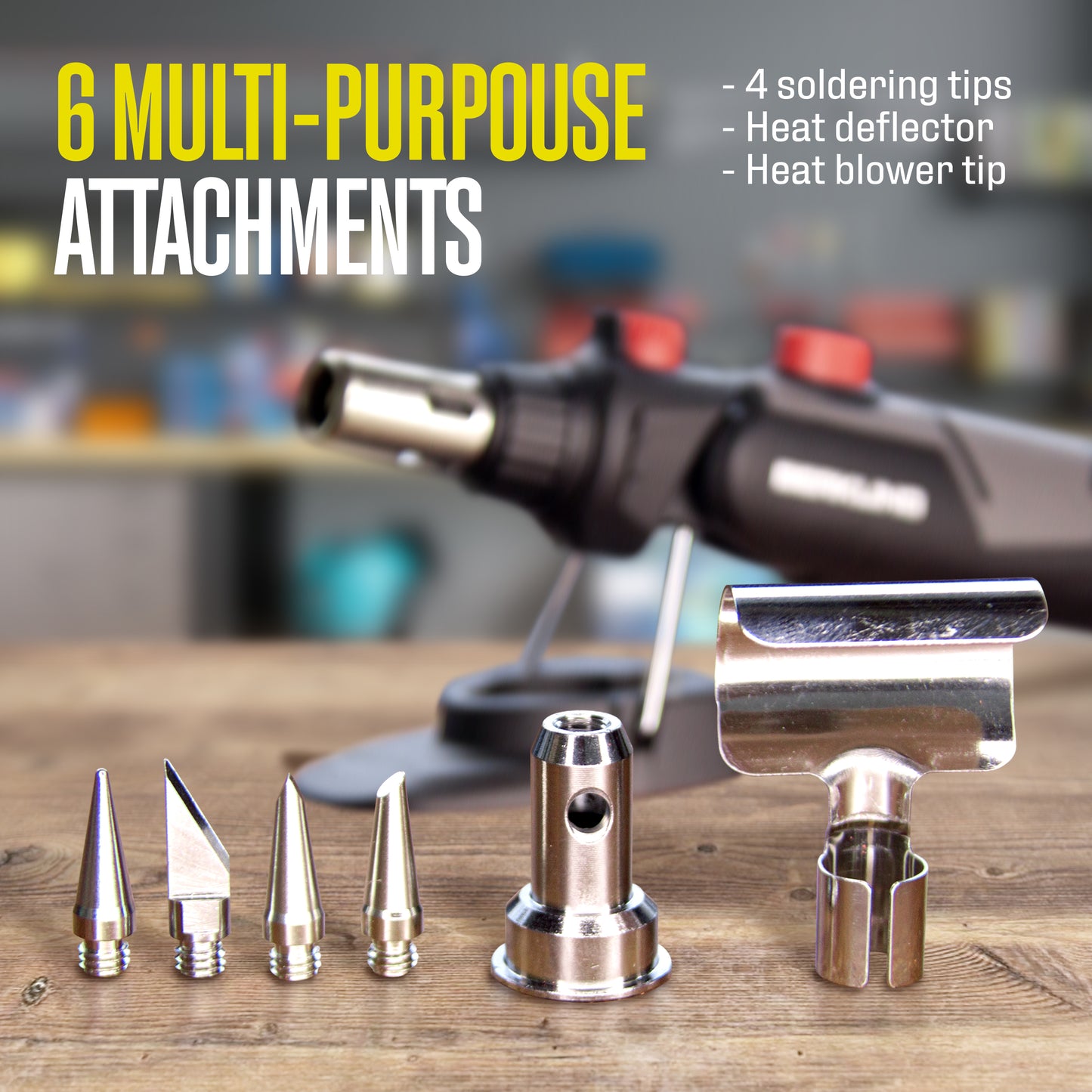 Berkling BSG-2000 Multi-Angles Butane Cordless Soldering Torch Kit