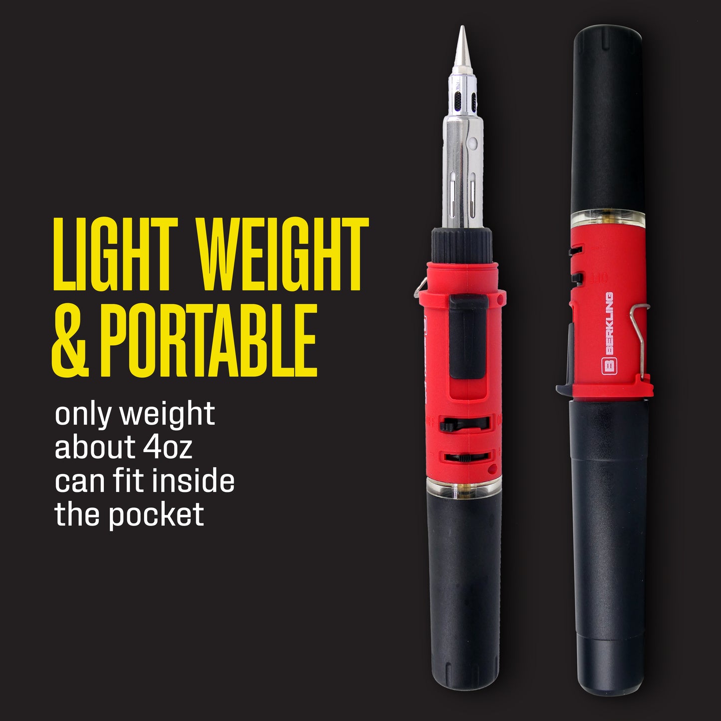 Berkling BSG-568KR 3-in-1 Cordless Butane Soldering Iron Kit