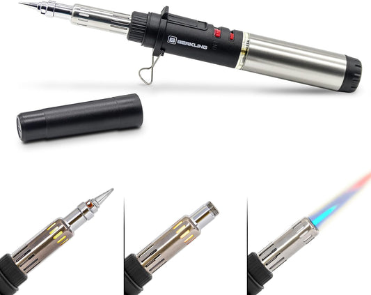 Berkling BSG-668B Professional Cordless Butane Soldering Torch, Black