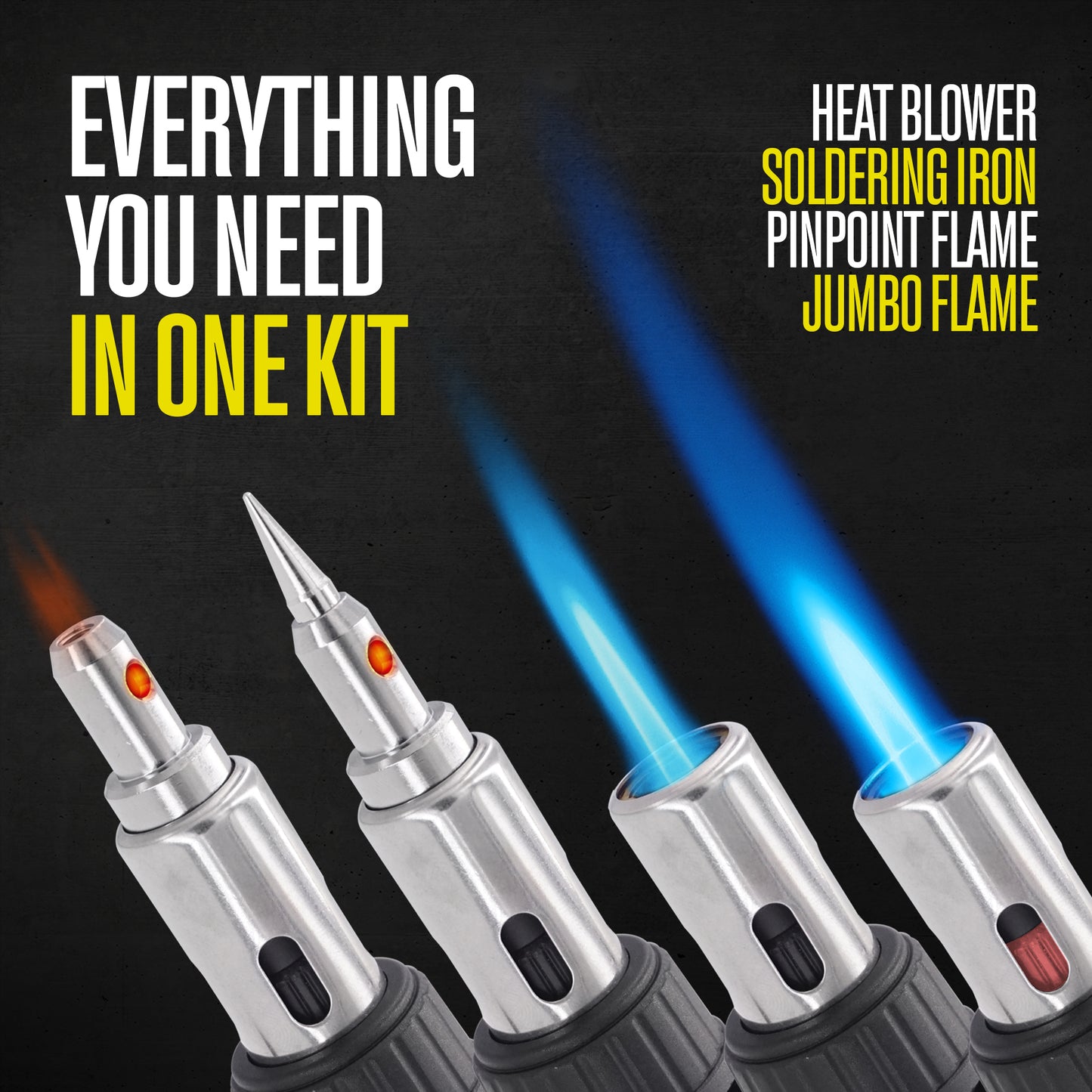 Berkling BSG-2000 Multi-Angles Butane Cordless Soldering Torch Kit