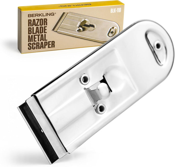 Berkling Heavy Duty Retractable Razor Blade Scraper with Stainless Ste