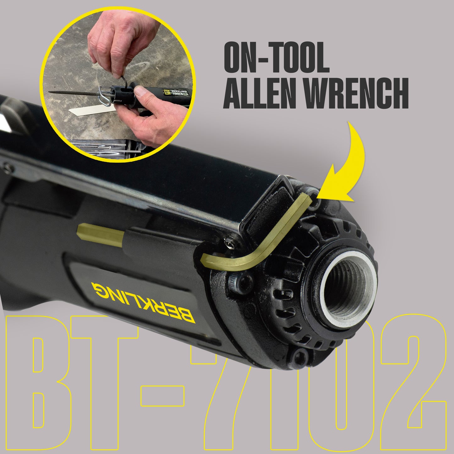 7102 Multi-function Compact Low Vibration 2-in-1 Air Saw / Air File with 8pcs Accessories