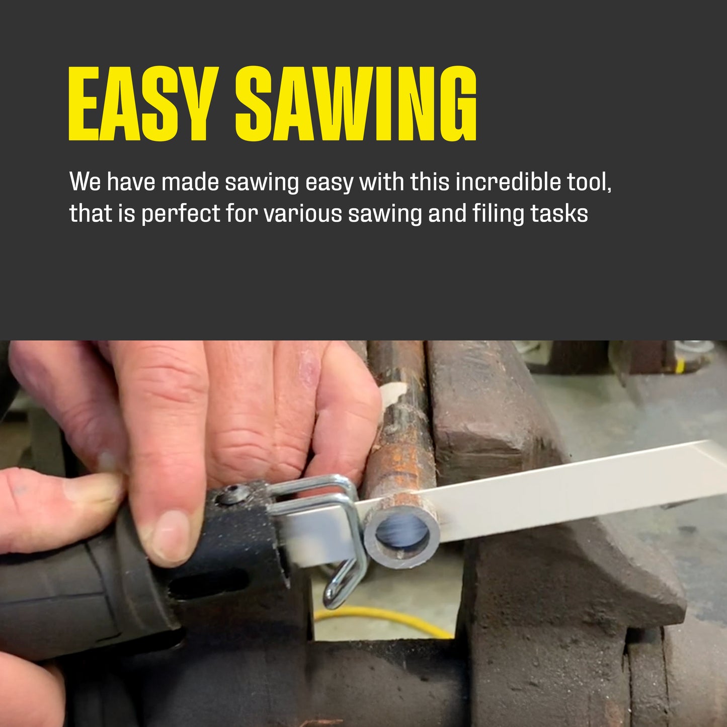 7102 Multi-function Compact Low Vibration 2-in-1 Air Saw / Air File with 8pcs Accessories
