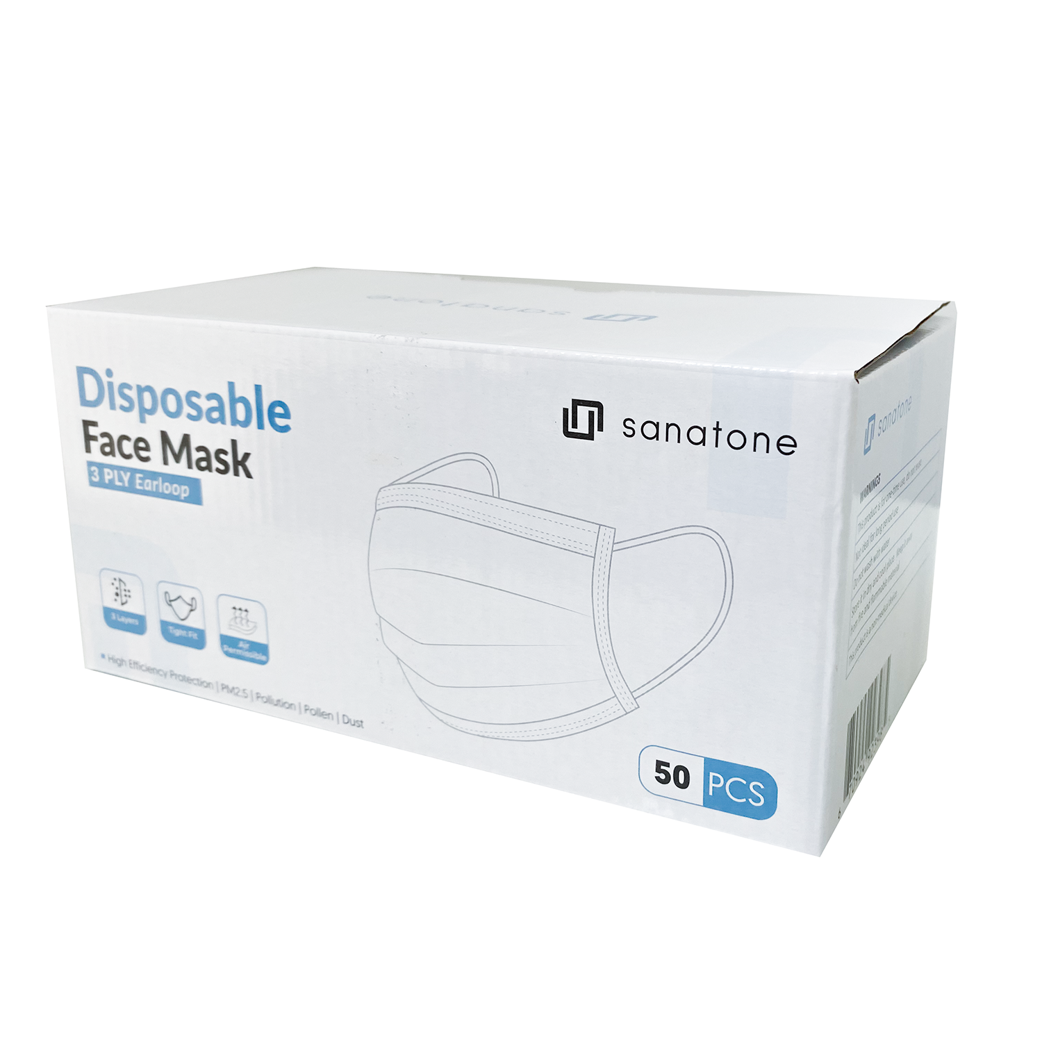 Sanatone 3-PLY Disposable Face Mask (50pcs)