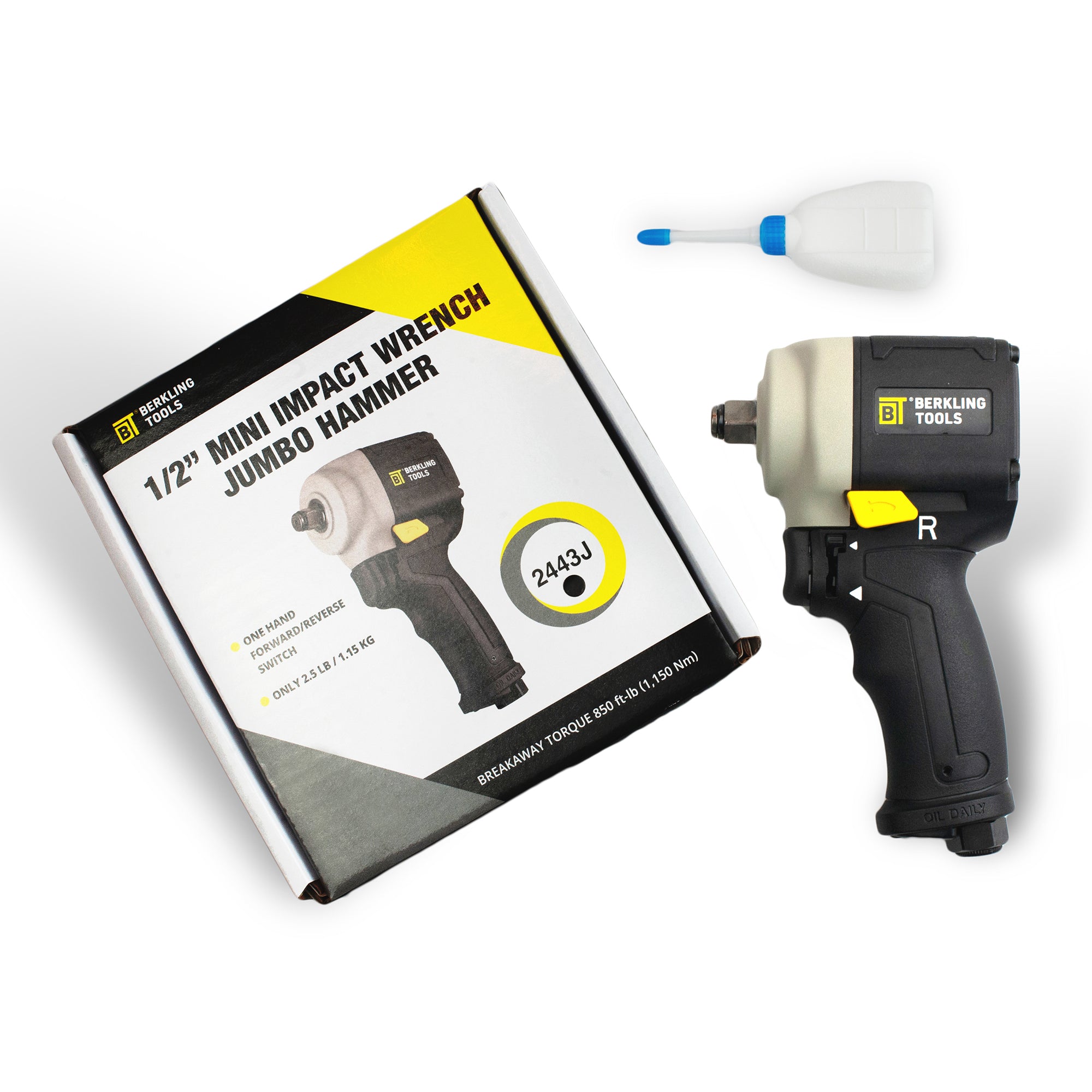 2443J 1 2 Mini Compact Pneumatic Impact Wrench Berkling Tools Inc